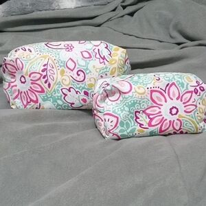 Floral Cosmetic Bag Set